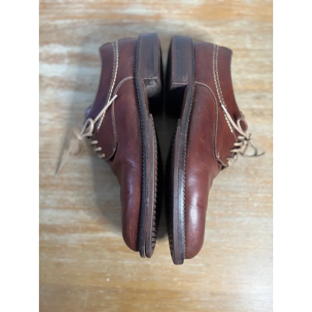 Cole Haan Country Mens Brown Leather‎ Derby Shoes Oxfords Contrast Stitch 9.5 D